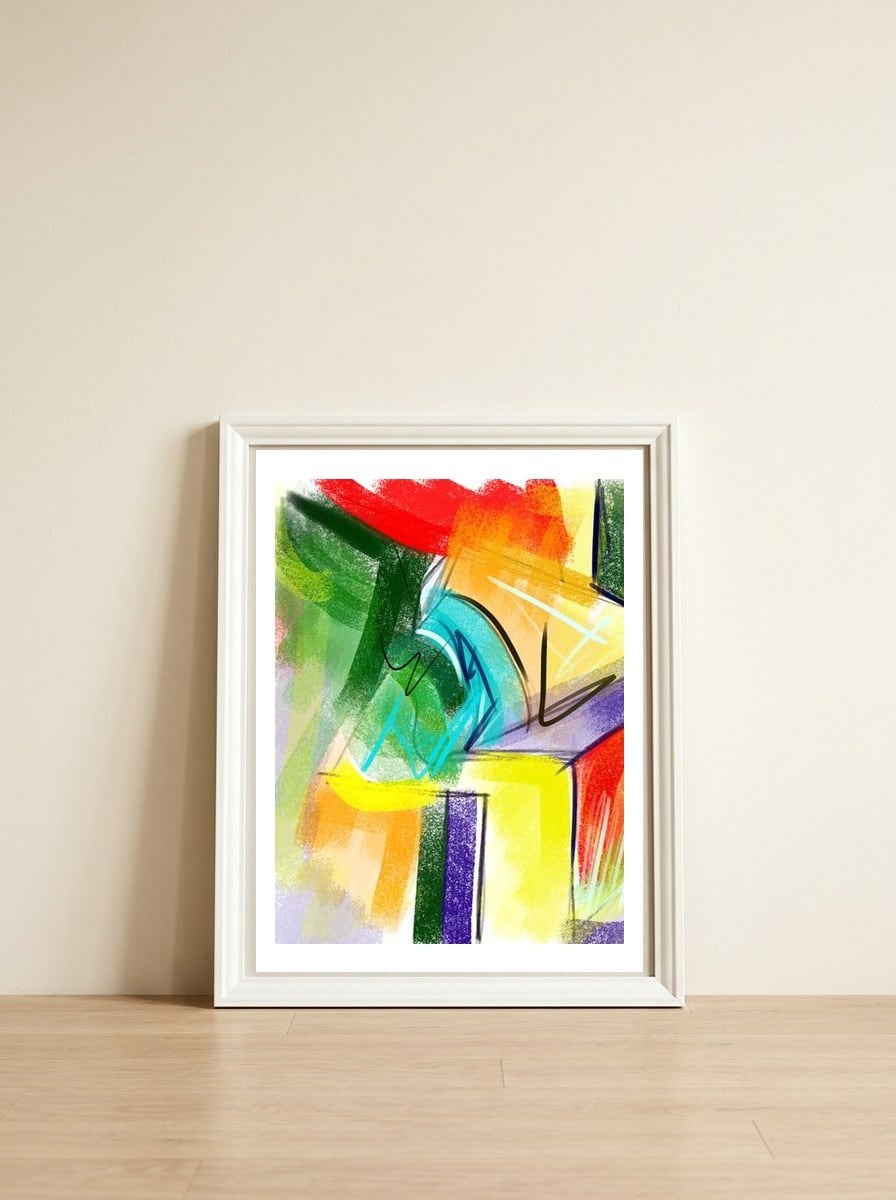 Urbanities 2 — framed, leaning against the wall