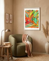Emersions in orange and yellow 2 framed in a tender room thumbnail
