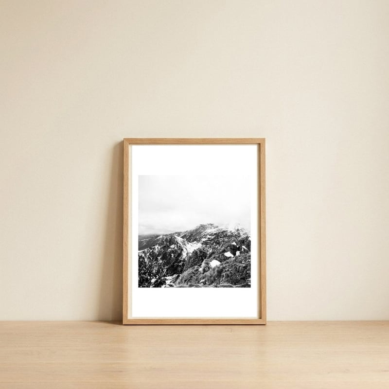 46 — framed, leaning against the wall