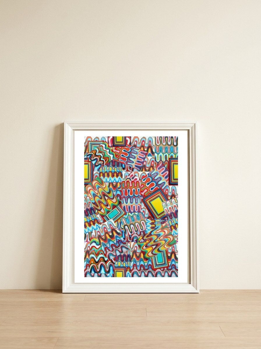Formas 2021 9 — framed, leaning against the wall