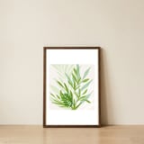 Wild Greenery Abstract Botanical — framed, leaning against the wall thumbnail