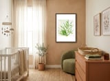 Wild Greenery Abstract Botanical framed in a tender room thumbnail