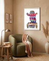 Cowgirl framed in a tender room thumbnail