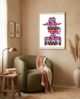 Cowgirl framed in a tender room thumbnail
