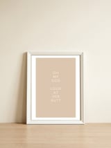 HER BUTT — framed, leaning against the wall thumbnail