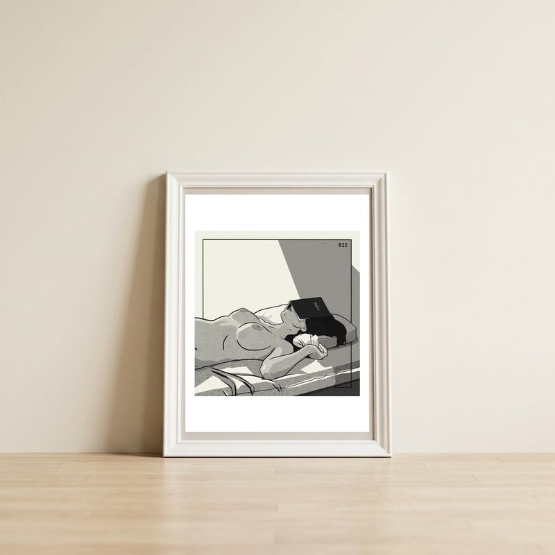Flavors • 1 3 5 — framed, leaning against the wall