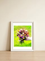 Flower Bearer — framed, leaning against the wall thumbnail