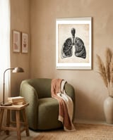 Lungs Anatomy framed in a tender room thumbnail