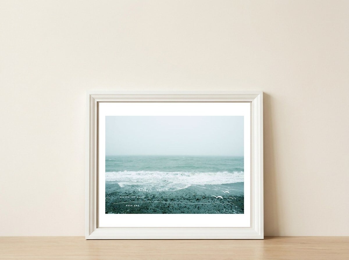 Beyond the world - DEAD END — framed, leaning against the wall