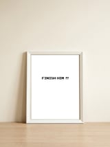 FINISH — framed, leaning against the wall thumbnail