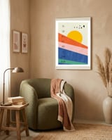 THE SUN WILL RISE AND GO DOWN AGAIN framed in a tender room thumbnail