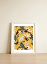 Tropical Toucan Garden — framed, leaning against the wall thumbnail