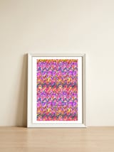 Pop abstract color full — framed, leaning against the wall thumbnail