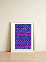 Pop abstract color full — framed, leaning against the wall thumbnail
