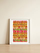 Pop abstract color full — framed, leaning against the wall thumbnail