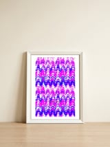Pop abstract color full — framed, leaning against the wall thumbnail