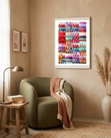Pop abstract color full framed in a tender room thumbnail