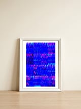Pop abstract color full — framed, leaning against the wall thumbnail