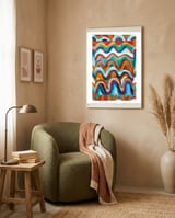 Pop Abstract A 4 framed in a tender room thumbnail
