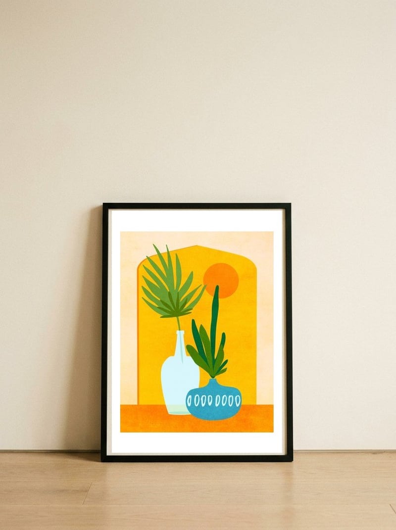 Eclectic Home — framed, leaning against the wall