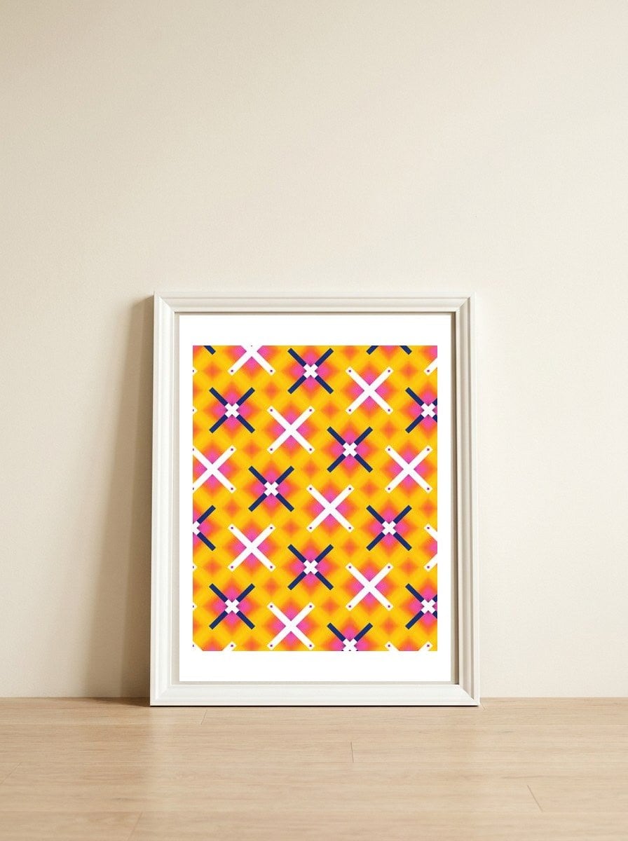 Aligned Positivity — framed, leaning against the wall