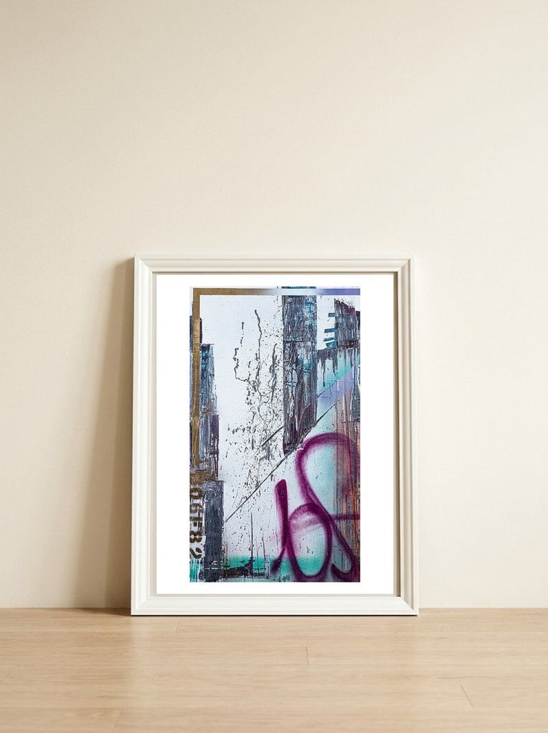 City Planning — framed, leaning against the wall