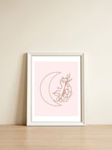 The Lonely Moon — framed, leaning against the wall thumbnail