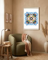 Mediterranean Tile framed in a tender room thumbnail