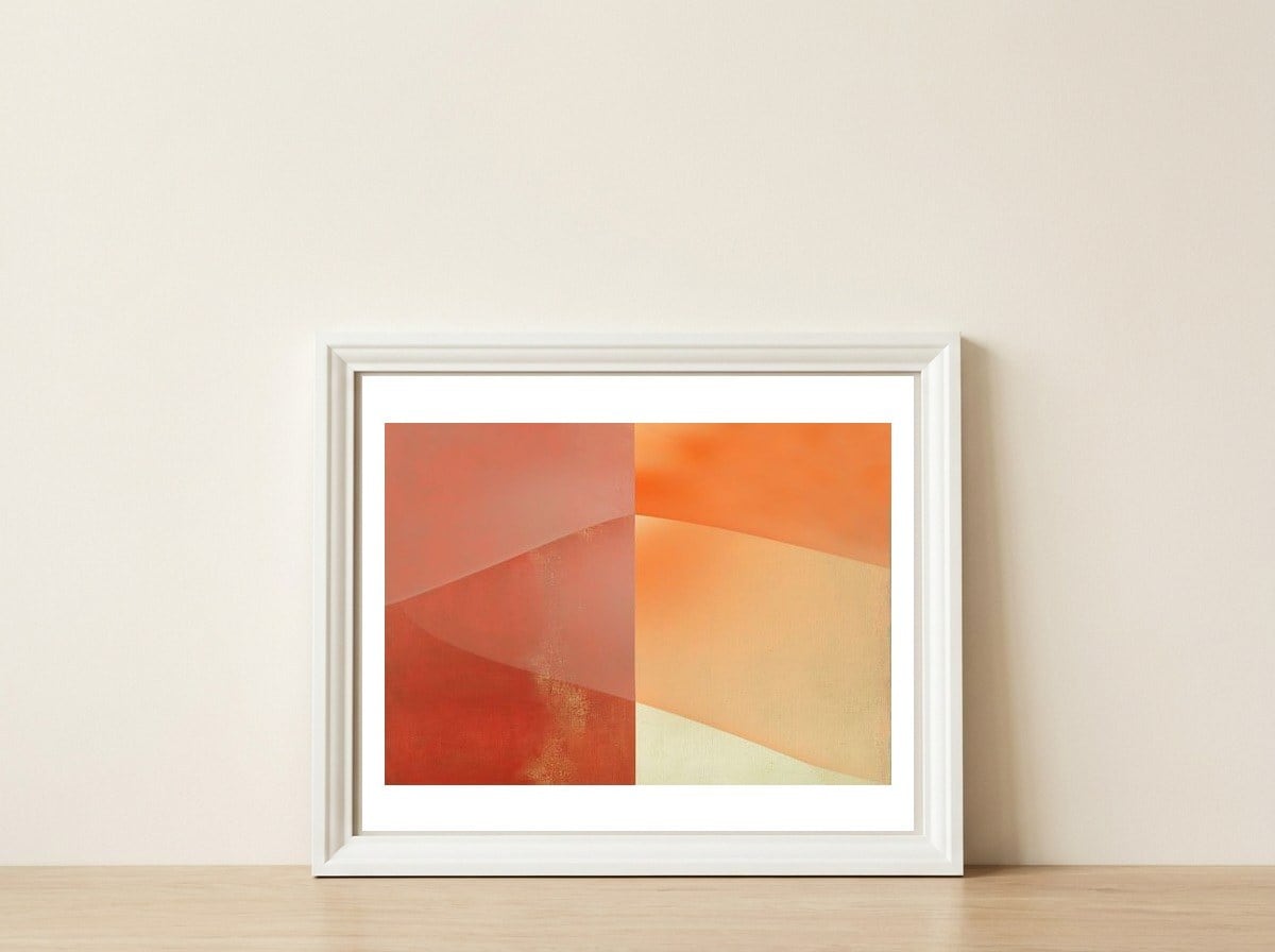 Dunes 1 — framed, leaning against the wall