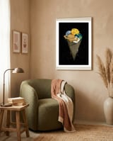 Galactic Ice Cream framed in a tender room thumbnail