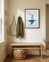 Liquid Universe framed in a relaxed room thumbnail
