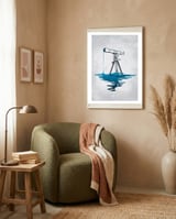 Liquid Universe framed in a tender room thumbnail