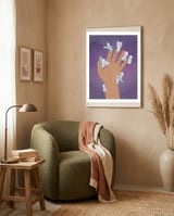 Summer Skin (Purple) framed in a tender room thumbnail