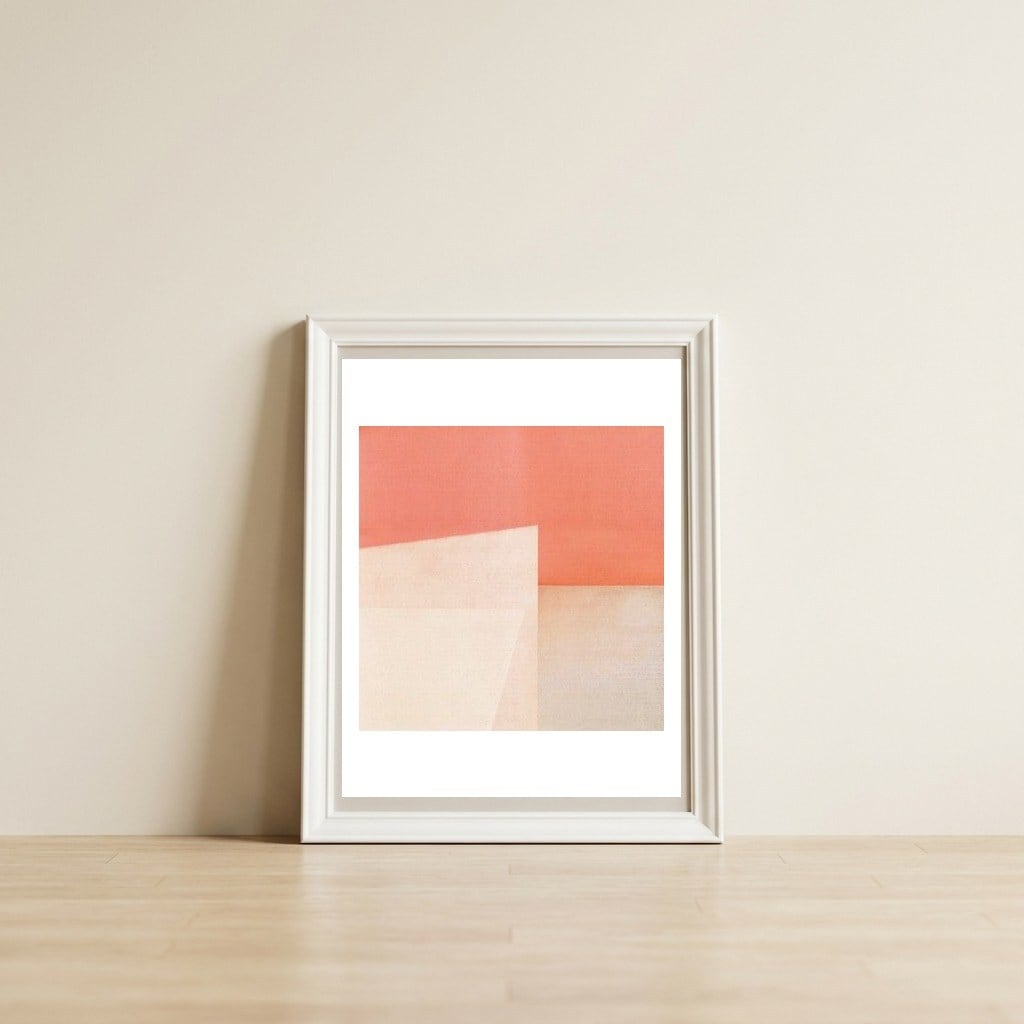 Pier Edge 4 — framed, leaning against the wall
