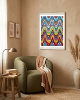 Pop Multicolor 4 framed in a tender room thumbnail