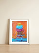 Mujer Pastel — framed, leaning against the wall thumbnail