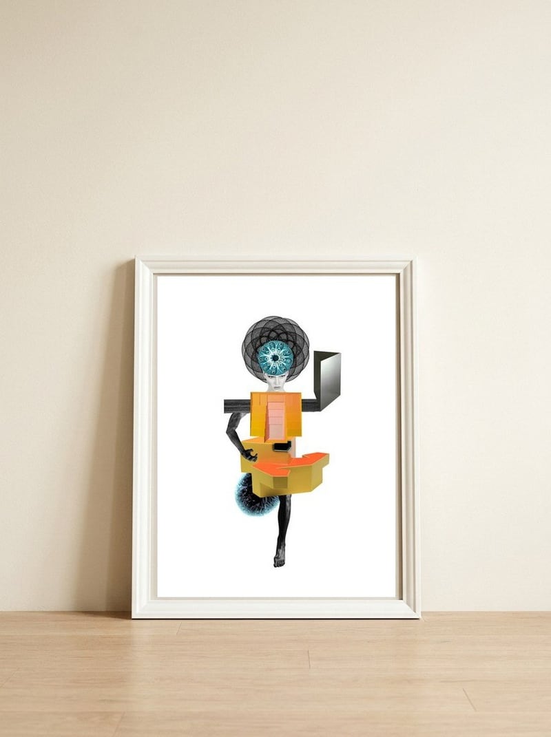 Lady Stardust — framed, leaning against the wall