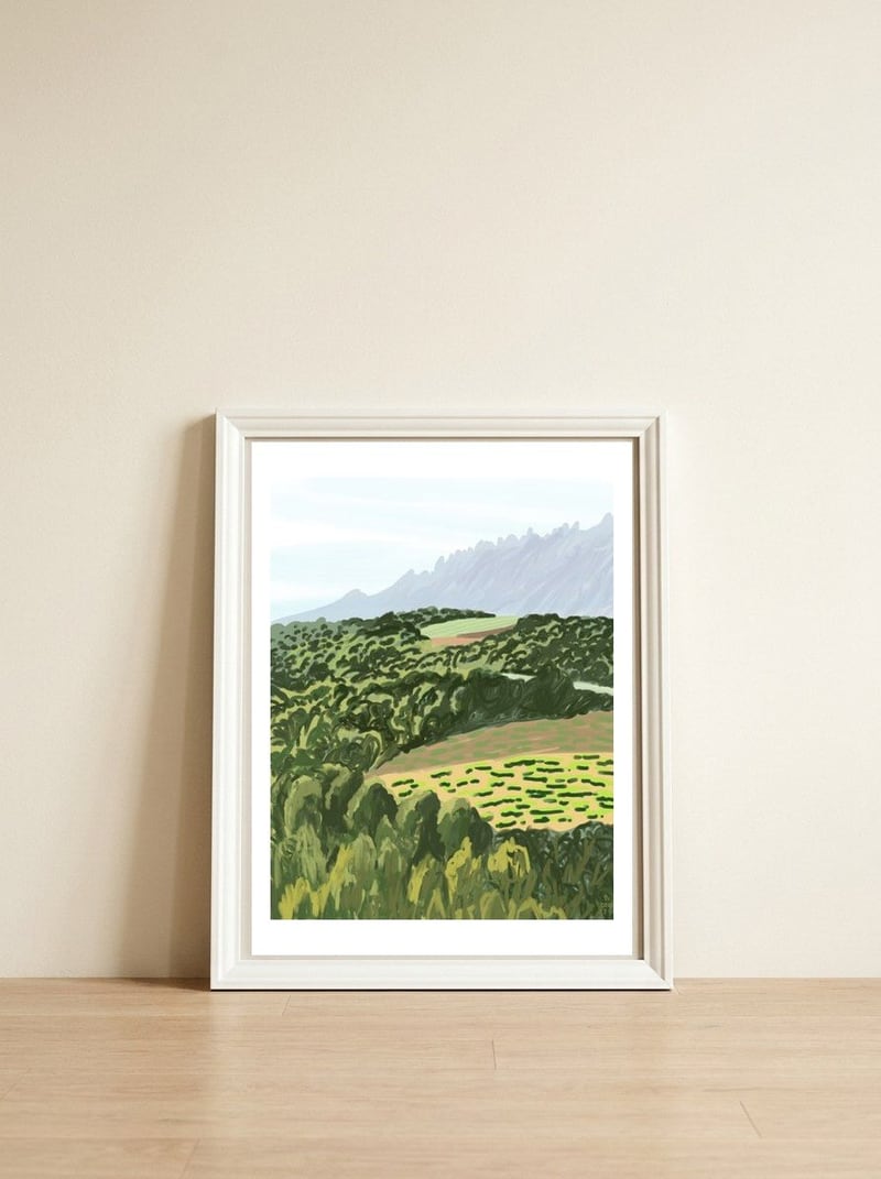 Morning Sunlight — framed, leaning against the wall