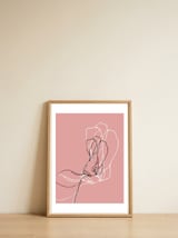 Floral — framed, leaning against the wall thumbnail
