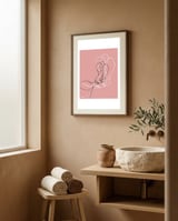 Floral framed in a serene room thumbnail