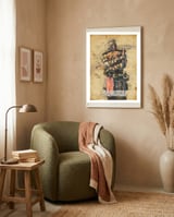 Samurai framed in a tender room thumbnail