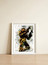 Master Chief — framed, leaning against the wall thumbnail