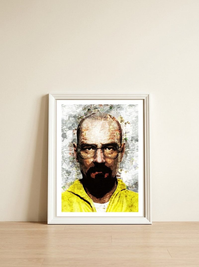 Walter White — framed, leaning against the wall