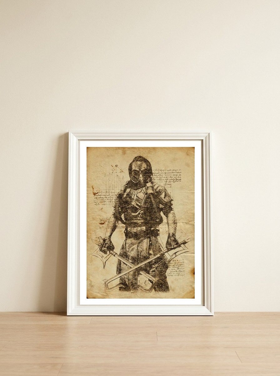 Kabal — framed, leaning against the wall