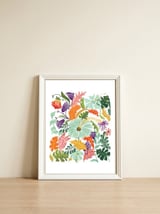 Hello Tropical — framed, leaning against the wall thumbnail