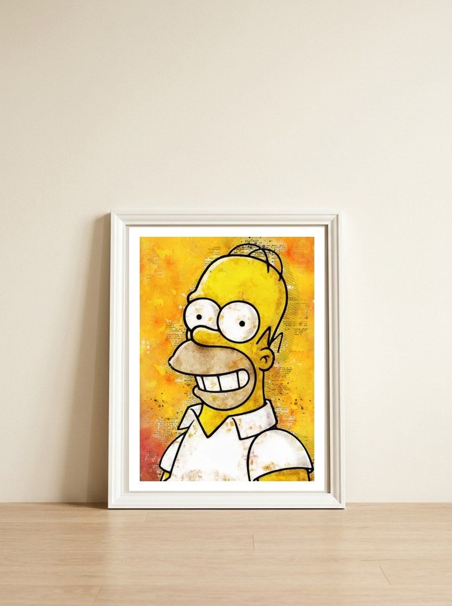 Homer — framed, leaning against the wall