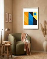 Colorful abstract III framed in a tender room thumbnail