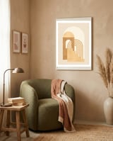 Greek World IV framed in a tender room thumbnail