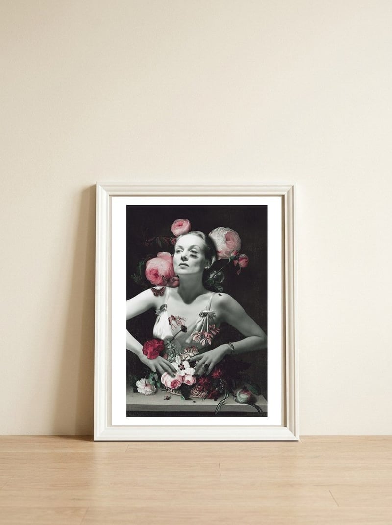 Mourning — framed, leaning against the wall
