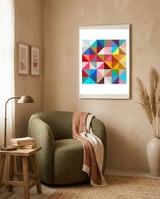 Abstract geometry III framed in a tender room thumbnail